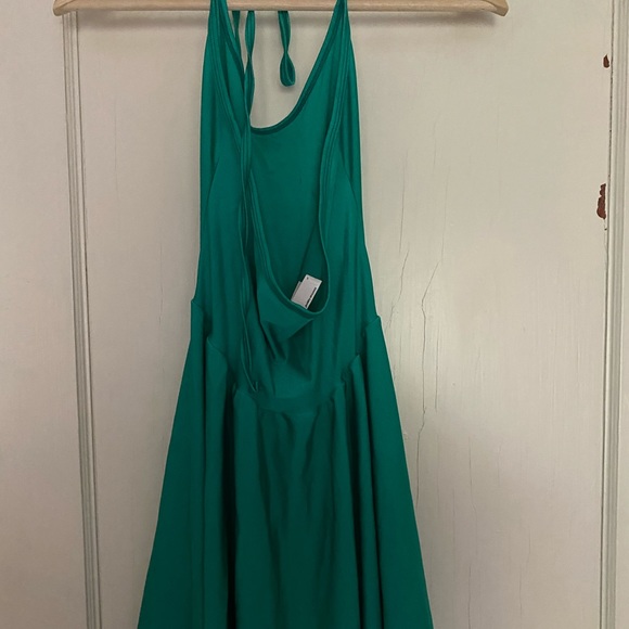 American Apparel green halter skater dress - Picture 3 of 4